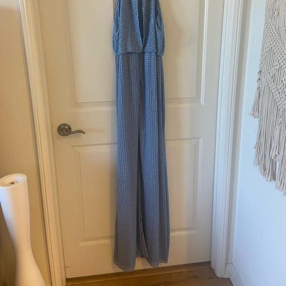 Parker Black Revolve Long Gown Dress Marceline Sequin Dress in Blue Size Medium - Picture 4 of 9